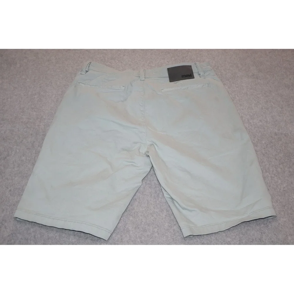 Mavi Jeans Mike Shorts Mens 34 Light Blue Chino Cotton Blend M04332 **